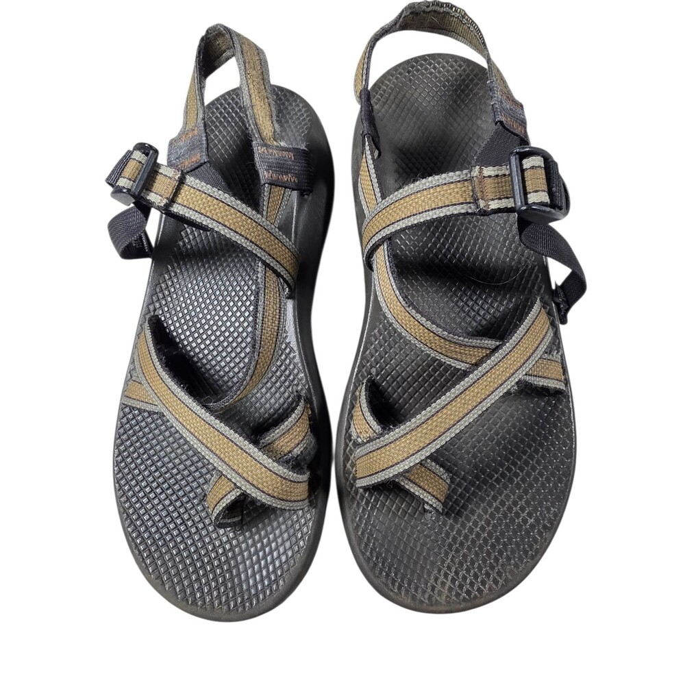 CHACO Z/2 Mens Sz 13 Brown Vibram‎ Sole Sport Toe Loop Sandals